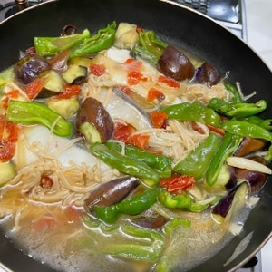 春野菜と真鱈のアクアパッツァ